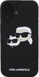 Etui plecki Karl Lagerfeld Karl & Choupette Head na Apple iPhone 16 z MagSafe Czarne (3666339319649) - obraz 3