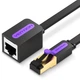 Подовжувач мережевого кабелю для патч-корду Vention CAT 7 SFTP Ethernet, 1 m, Black, rj-45 - rj-45, 8 жил (ICBBF) - изображение 1