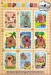 Игровой набор CapyBara: коллекционные фигурки Капибара – 9 в 1 это яркий адвент-календарь с коллекционными сюрпризами YL7501 - изображение 2