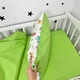 Постільна білизна у ліжечко 120х60 см для хлопчика Oh My Kids «Динозаврики» зелений - зображення 4