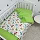 Постільна білизна у ліжечко 120х60 см для хлопчика Oh My Kids «Динозаврики» зелений - зображення 8