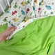 Постільна білизна у ліжечко 120х60 см для хлопчика Oh My Kids «Динозаврики» зелений - зображення 9