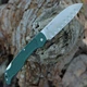 Нож складной Ontario Camp Plus Santoku Folder Knife Green GFN 4.25" Satin Зеленый (4305) - изображение 3