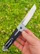 Нож складной Cold Steel Oyabun Black & Gray Leaf Spring Lock Folding Flipper Knife (26T) - изображение 10