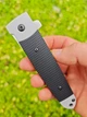Нож складной Cold Steel Oyabun Black & Gray Leaf Spring Lock Folding Flipper Knife (26T) - изображение 12