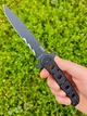 Нож с фиксированым клинком CRKT M16-FX Tanto Veff Fixed Blade ,тактический танто с серейторной заточкой и ножнами (CR13FX) - изображение 15