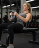 Гиря вінілова для фітнесу та силових тренувань Power Muscle 8 кг (сіро-помаранчева) - зображення 2