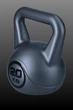 Гиря виниловая для фитнеса и силовых тренировок Power Muscle 20 кг (серо-чёрная) - изображение 4