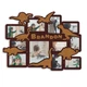 Фоторамка-коллаж The Frame Depot Динозавры с нанесением имени на 11 фото Бордовый (dino_collage) - изображение 1