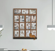 Фото-коллаж The Frame Depot в виде окна на 3 горизонтальных и 12 вертикальных фото Коричневый (window_collage) - изображение 3