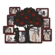 Фоторамка-коллаж The Frame Depot Дерево любви с инициалами на 9 фото Бордовый (love_tree_collage) - изображение 1