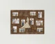 Фоторамка-коллаж The Frame Depot свадебная с именами молодоженов на 10 фото Темно-коричневый (wedding_collage) - изображение 1