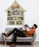 Фоторамка The Frame Depot Собачья будка на 9 фотографий Бежевый (doghouse) - изображение 3