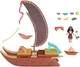 Игровой набор Приключения Моаны Ваяны Mattel Disney Moana Vaiana 2 Toys Moana s Adventure Canoe Playset - изображение 2