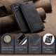 Чехол-книжка CaseMe из нубука для Samsung A25 Чёрный - изображение 7