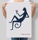 Постер интерьерный для кухни Wine O'Clock Время вина А3 30х42 см (INNERPOSTER057_А3) - изображение 1