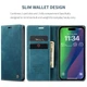 Чохол-книжка CaseMe із нубука для iPhone 13 Бірюзовий - зображення 7