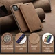 Чехол-книжка CaseMe из нубука для iPhone 13 Светло-коричневый - изображение 8