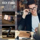 Чехол-книжка CaseMe из нубука для Samsung S23 Светло-коричневый - изображение 8