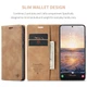 Чехол-книжка CaseMe из нубука для Samsung S23 Светло-коричневый - изображение 10