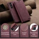 Чехол-книжка CaseMe из нубука для Samsung S23 Бордовый - изображение 11
