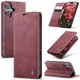 Чехол-книжка CaseMe из нубука для iPhone 16 Plus Бордовый - изображение 1