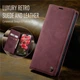 Чехол-книжка CaseMe из нубука для iPhone 16 Plus Бордовый - изображение 9