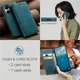 Чехол-книжка CaseMe из нубука для Xiaomi Poco F6 Бирюзовый - изображение 5