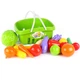 Игровой набор овощи и фрукты Технок 5354TXK G, с корзинкой, Зеленый (5354TXK Green-RT) - изображение 1