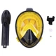 Полнолицевая маска для снорклинга Marlin SEA black/yellow/yellow S/M - изображение 7