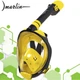 Полнолицевая маска для плавания Marlin TRAVEL black/yellow/yellow L/XL - изображение 1