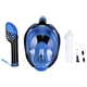 Полнолицевая маска для плавания Marlin TRAVEL black/blue/blue S/M - изображение 7