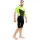 Гидрокостюм для серфинга Marlin TROPIC SHORTY MAN 3 мм lime/black XXL - изображение 7