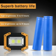 Уценка Светодиодный фонарь Tekstap 10W 500 лм 6500K IP54, USB, аккумуляторы 18650, 3 режима, ручка-подставка - изображение 4
