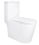 Напольный унитаз-моноблок Qtap Kolibri Ultra Quiet с сиденьем Slim Duroplast/ Soft-close/ Quick Release QT10226380W - изображение 1