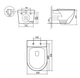 Унитаз подвесной Qtap Robin New Ultra Quiet, с сиденьем Slim Duroplast/Soft-close/Quick Release QT13332381АSMB - изображение 9