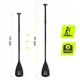 Весло для SUP-доски TSUNAMI 160-215 см, регулируемое, складное, Black (P-5907739316462) - изображение 4