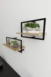 Комплект настенных полок в стиле лофт EcoLoft Кадро DSP-1288-1 Дуб Аппалачи - изображение 3