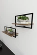 Комплект настенных полок в стиле лофт EcoLoft Кадро DSP-1288-8 Ливорно - изображение 2