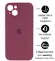 Чохол Silicone Premium case з захистом камери для iPhone 14 Full Camera Protective bordo 9770 - изображение 1
