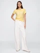 Футболка хлопковая женская GAP Logo 75983468 XS Желтая (236891921598) - изображение 3