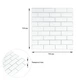 Панель Sticker Wall стеновая 700х700х4мм Белая кирпичная с серебром SW-00001502 - изображение 3