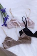 Красивий набір бюстгальтерів без кісточок з бавовни Perfect Female Коричневий 70AA (17B-16bl) - зображення 1