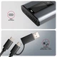 Zewnętrzna kieszeń Axagon EEM2-SD2 USB-C 10Gbps - M.2 NVMe & SATA SSD DISPLAY Grey - obraz 8