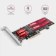 Adapter Axagon PCEM2-ND PCIe 2x NVMe M.2 - obraz 5