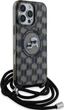 Etui plecki Karl Lagerfeld Karl & Choupette Head na Apple iPhone 16 Pro z MagSafe ze sznurkiem Cord Czarne (3666339320386) - obraz 6