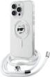 Панель Karl Lagerfeld Choupette Head для Apple iPhone 16 Pro Max з MagSafe зі шнурком Cord Transparent (3666339320591) - зображення 4
