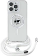 Панель Karl Lagerfeld Choupette Head для Apple iPhone 16 Pro Max з MagSafe зі шнурком Cord Transparent (3666339320591) - зображення 5