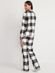 Фланелевая женская пижама Old Navy 1159768870 (Черный/Белый, XS) - изображение 9