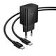 Зарядное устройство с быстрой зарядкой 25W и кабелем Type-C to Type-C HOCO N76 1Type-C Черный - изображение 7